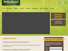 Tablet Screenshot of imbabazi.org